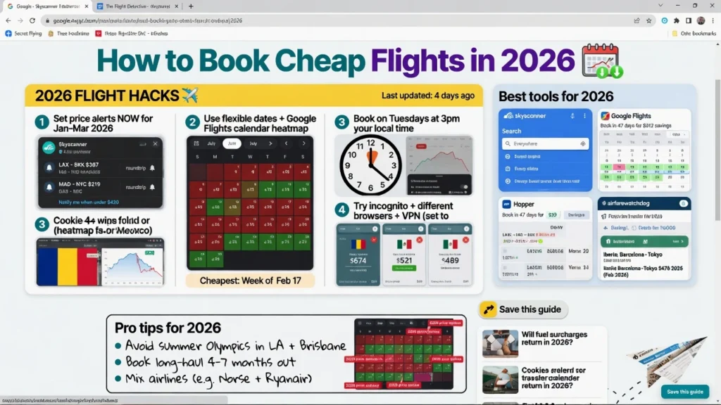 How to Book Cheap Flights in 2026: 15 Proven Strategies That Actually Work