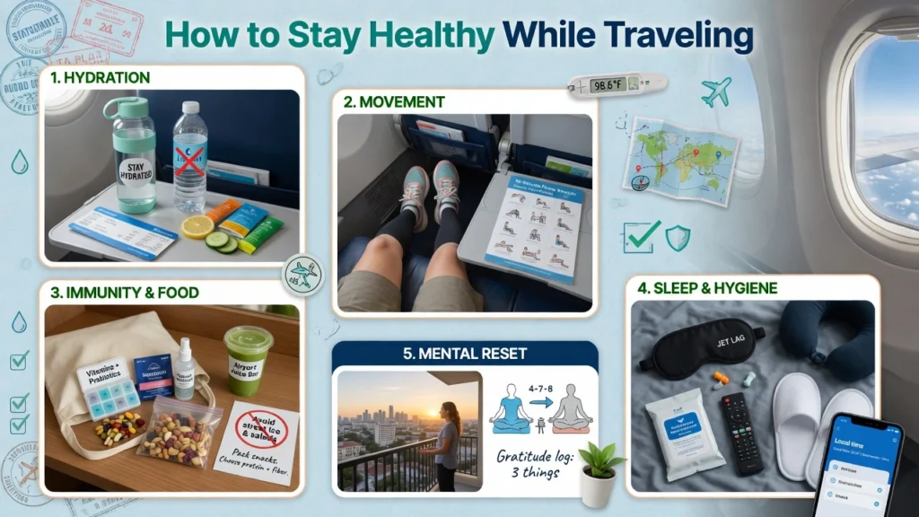 How to Stay Healthy While Traveling